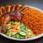Chicken & Jollof Rice Platter
