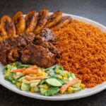 Goat & Jollof Rice Platter