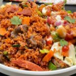 Beef & Jollof Rice Platter